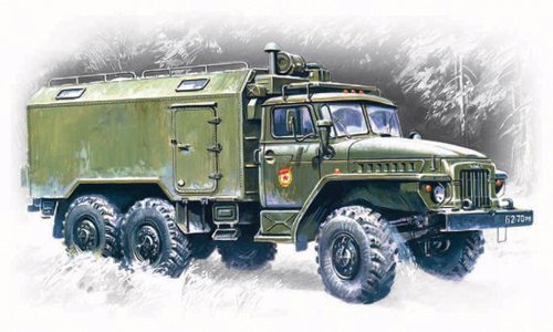 ICM Models Ural-375A Command Vehicle Building Kit