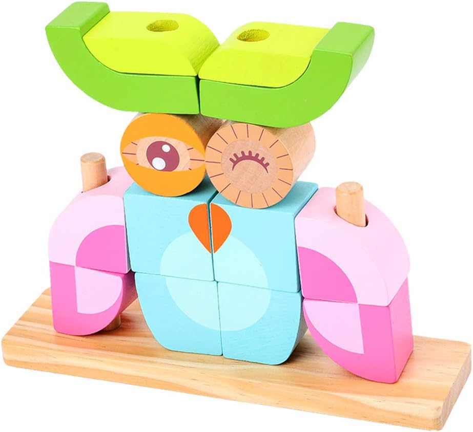Best Owl Model Building Blocks Wooden