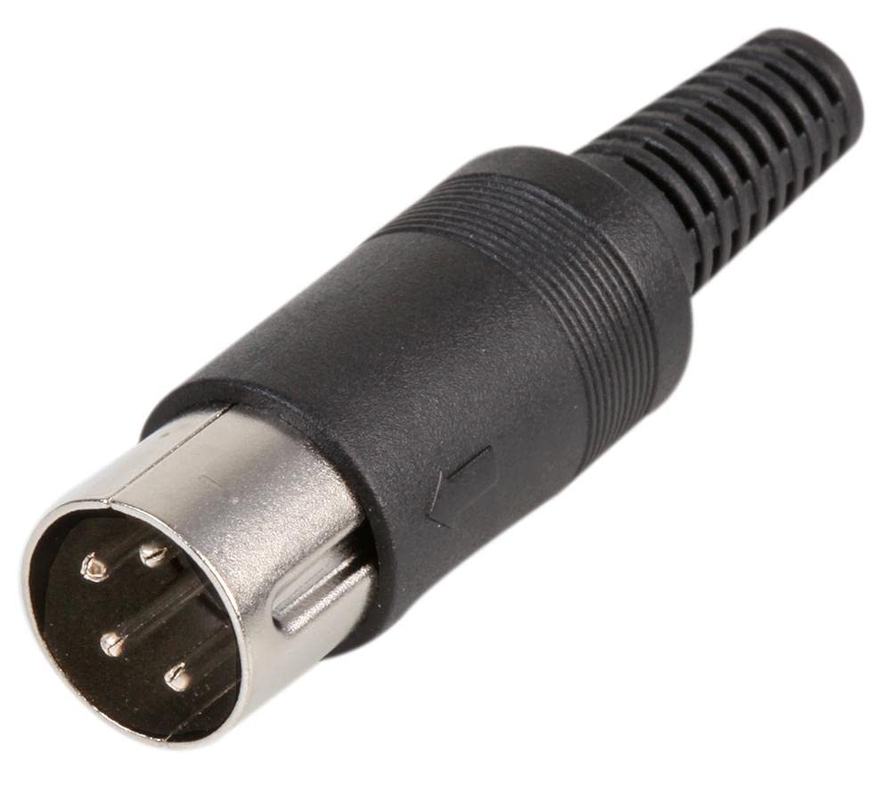 PRO SIGNAL 4 Pin DIN Plugs – Pack of 10, Solder Cable Mount Connectors