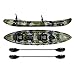 Vibe Kayaks Skipjack 120T 12' Tandem Sit On Top Kayak 2 or 3 Person Package (Sea Breeze) - Includes 2 Deluxe Seats and 2 Paddles