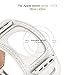 8 Colors Compatible for Iwatch Series 3 Band, Premium Genuine Leather Strap Classic Replacement with Secure Buckle Adapter for iWatch Series 3/2/ 1/Edition/Sport 42mm 38mm (White, 38mm)