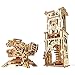 UGEARS Archballista-Tower Mechanical 3D Model, Wooden Brainteaser for Adults and Teens, Birthday Gift