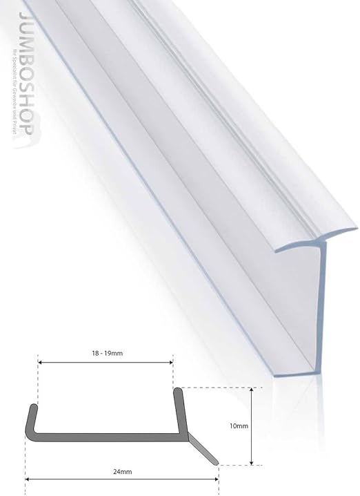 STEIGNER Kitchen Plinth Sealing Strip LU 18 mm/19 mm 1.5 m Molding for