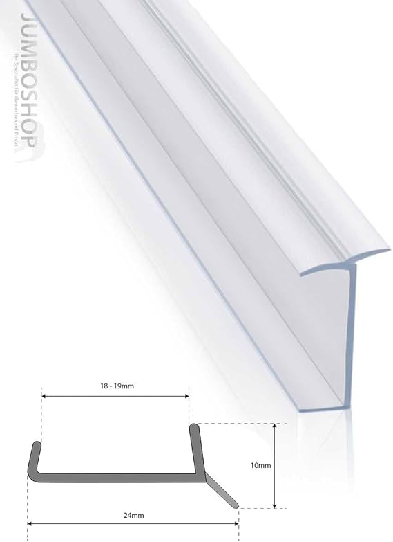 STEIGNER Kitchen Plinth Sealing Strip LU 18 mm/19 mm 1.5 m Molding for