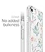iPhone 6 case,iPhone 6s Case with Flowers, LUOLNH Slim Clear Chrome Gold Floral Pattern Soft Flexible TPU Back Cover Case for Apple iPhone 6/6s [4.7 inch] -B