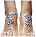 Bienvenu Multi Chain Beach Tassels Anklet Chain Bracelet Barefoot Sandals Foot Jewelry,2 Pcs Set