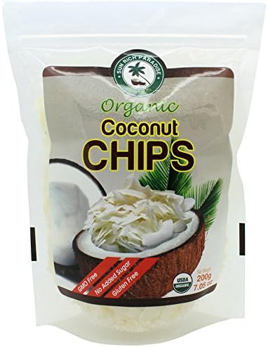 Sun Rich Organic 3 Pack Coconut Chips Flakes Unsweetened 7.1 oz USDA-BONUS free ebook included