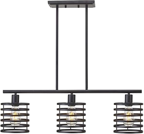 Amazon Com Vinluz 3 Lights Rustic Chandeliers Black Metal Retro