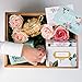Polite Society White Floral Recipe Box | 24 Size 4x6 Recipe Cards & 12 Dividers | Vintage Style Recipe Tin