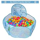 Ball Pit, OUTAD Baby Ball Pit Children Hexagon Ocean Ball Pit Game Play Tent House Balls Pool(Blue)