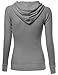 Xpril Women's Basic Lightweight Zip Hooded Jackets