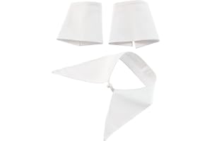 Elegant White Detachable Collar Set for Women Pointed Fashion Accessory for Casual Wear Detachable and Cuff
