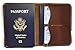 b.still Genuine Leather ID Card Passport Holder Cover Case Travel For Men Women