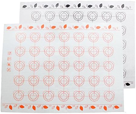 Silicone Baking Mat, Dsar Professional Fiberglass Non Stick Baking Sheet Liner for make Cake, Macarons and Rolling Dough, 2Pcs