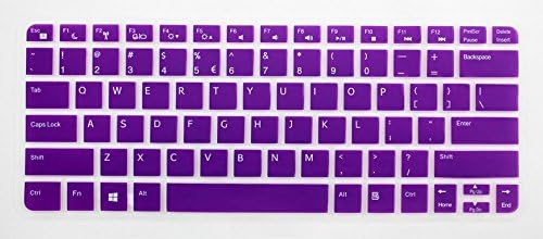 HYAIT 1Pcs Colorful Silicone Keyboard Protector Skin Cover for DELL Vostro 14"/V5460 ,Inspiron 14-5439/14ZR-3528S SEMI-PURPLE
