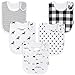 KiddyStar Organic Cotton Baby Bibs – Soft Teething & Drool Bib for Newborns & Toddlers – Hypoallergenic, Absorbent, Snaps