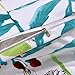 YMY Lightweight Microfiber Bedding Duvet Cover Set, Floral Printing Pattern (White, Queen)