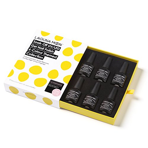 Lagunamoon Gel Nail Polish, Soak Off UV LED Nail Manicure Color Gel Polish Varnish Set 6PCS 8ML - The Bridesmaids - Thumbnail 5
