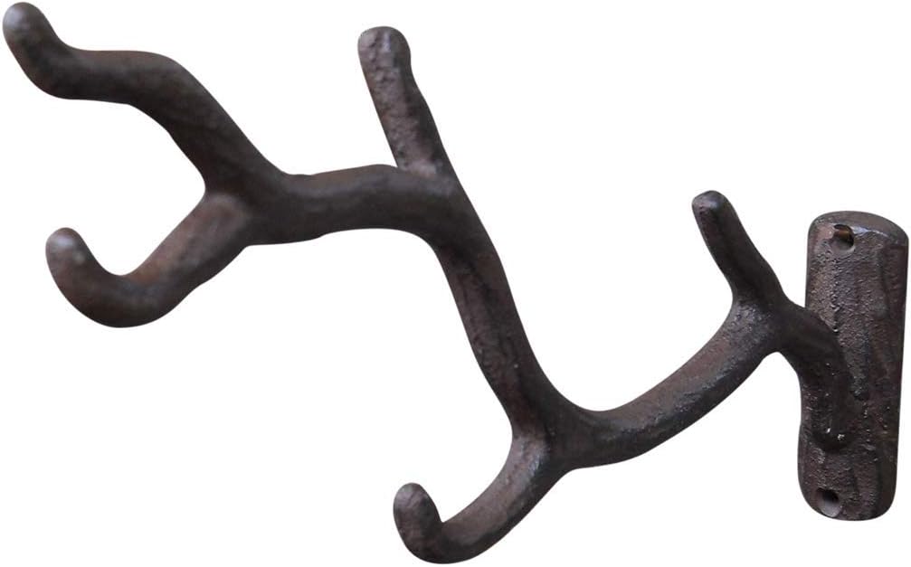 Outdoor Hanging Brackets - GSM Cast Iron Tree Branch Themed Plant Hook