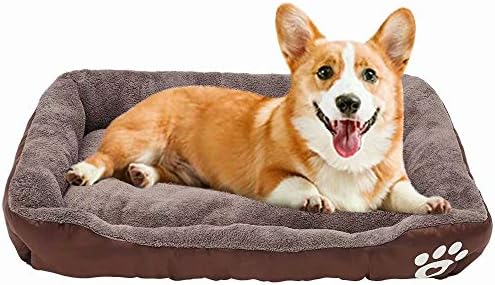 Auboa Small Medium Large Dog Cat Bed Extra Plush Sofa Style Couch with Pillow for Pet House Crate Kennel