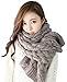 Bellady Women's Winter Soft Thick Twist Cable Knit Neck Warmer Long Scarf Shawl