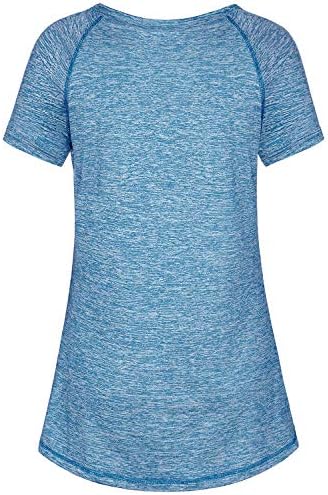 Raglan Sleeve Yoga Shirt with Irregular Hem - Size 29 Bust and Waist Fit