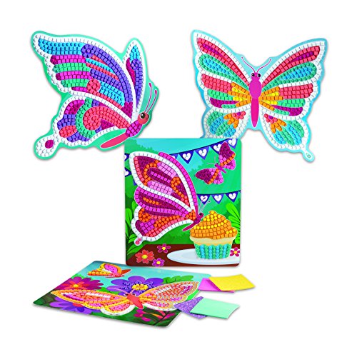 image for The Orb Factory Sticky Mosaics Butterflies Arts & Crafts, Yellow/Blue/