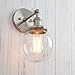 PERMO Vintage Industrial Wall Sconce Lighting Fixture with Mini 5.9