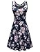 Herou Women Summer Beach Casual Flared Floral Tank Dress (X-Large, Flower-20)
