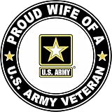 US Army Veteran Proud Wife 5.5 Inch Decal
