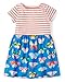 Fiream Girls' Casual Short-Sleeved Striped T-shirt Dress(S0203,5)
