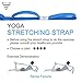 Forbidden Road Stretch Strap 10 Loops Yoga Strap for Physical Therapy (Blue)
