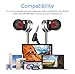 Hhusali Earbuds, Wired In-Ear Metal Earphones, Stereo Bass Headphones with Mic (Silver)