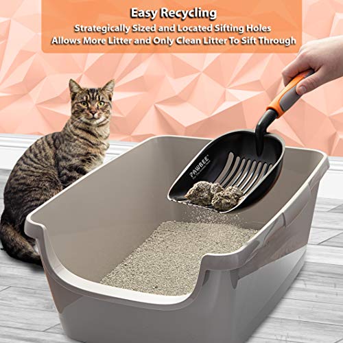 PAWBEE Metal Cat Litter Scoop Premium NonStick Cat Litter Scooper