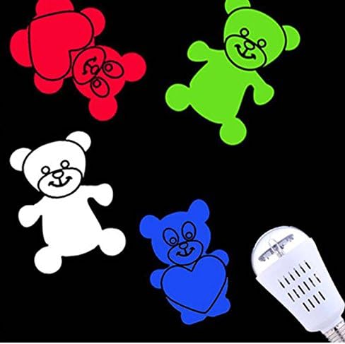 HouLight Picture Patterns LED Night Light Projector Bulb-Christmas theme-Bears