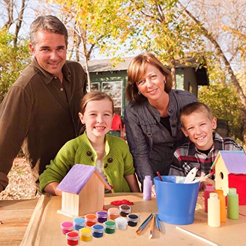 Koogel Bird House Kit, 3PCS DIY BirdHouses Bird Houses to Paint Unfinished Birdhouses to Paint for Children Creation DIY