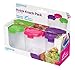 Sistema To Go Collection Medium Knick Knack Snack Container, 4.6 oz./136 mL, Pink/Green/Purple, 3 Count