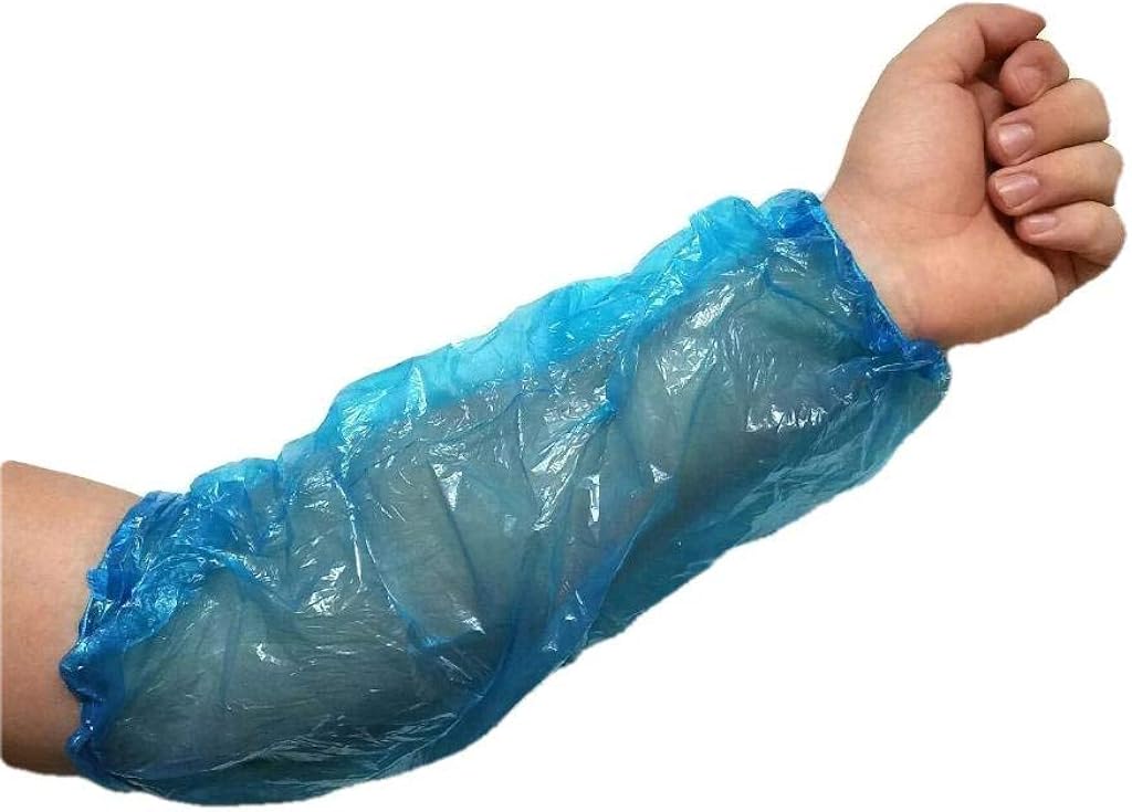 ProCES Arm/Sleeves Covers - Pack of 100 - Polyethylene - Blue - Painting, Repair,- 18": Clothing