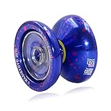 MAGICYOYO Unresponsive Yoyo N9 Aluminum Alloy Metal Professional Yo-yos with 5 Strings for Girls Boys Kids Birthday Gift Toy- Purple
