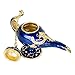 QIFU-Hand Painted Enameled Aladdin Lamp Decorative Hinged Jewelry Trinket Box Unique Gift for Home Decor