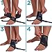 BraceAbility Neoprene Water-Resistant Ankle Brace | Compression Foot Wrap for Swimming, Running, Surfing, Diving, Exercise, Athletic Support & Protection, Sprains, Tendonitis and PTTD Pain (S/M)