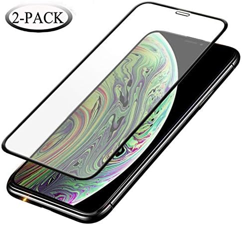 [6.5" inch] iPhone Xs MAX Screen Protector, Anti-Fingerprint, 3D-Touch 9H Hardness Tempered Glass for iPhone Xs MAX [2 Pack] (iPhone Xs Max-2PACK)