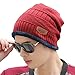 Mens Fashion Hats HINDAWI Thick Wool Knit Skull Cap Warm Winter Snow Slouchy Beanies