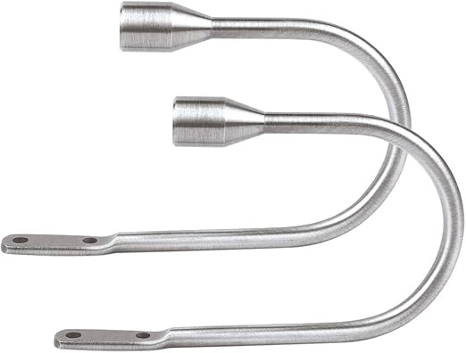 FUNRUI Curtain Tieback Hooks U Style Metal Tie Backs for Curtains Modern Design Tiebacks for Voiles Curtain Holdback 2 Pack Bronze HomeRex