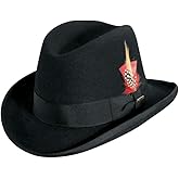 Scala Classico Men's Wool Felt Homburg Hat