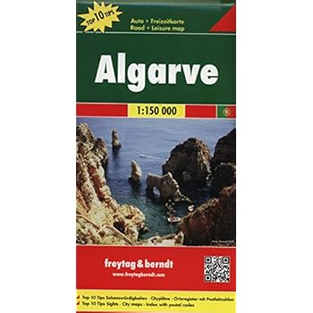 Algarve, mapa de carreteras. Escala 1:150.000. Freytag & Berndt.: Road Map (Auto karte)