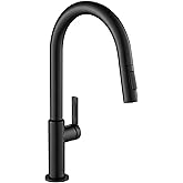 KRAUS Oletto Single Handle Pull Down Kitchen Faucet in Matte Black, KPF-2820MB