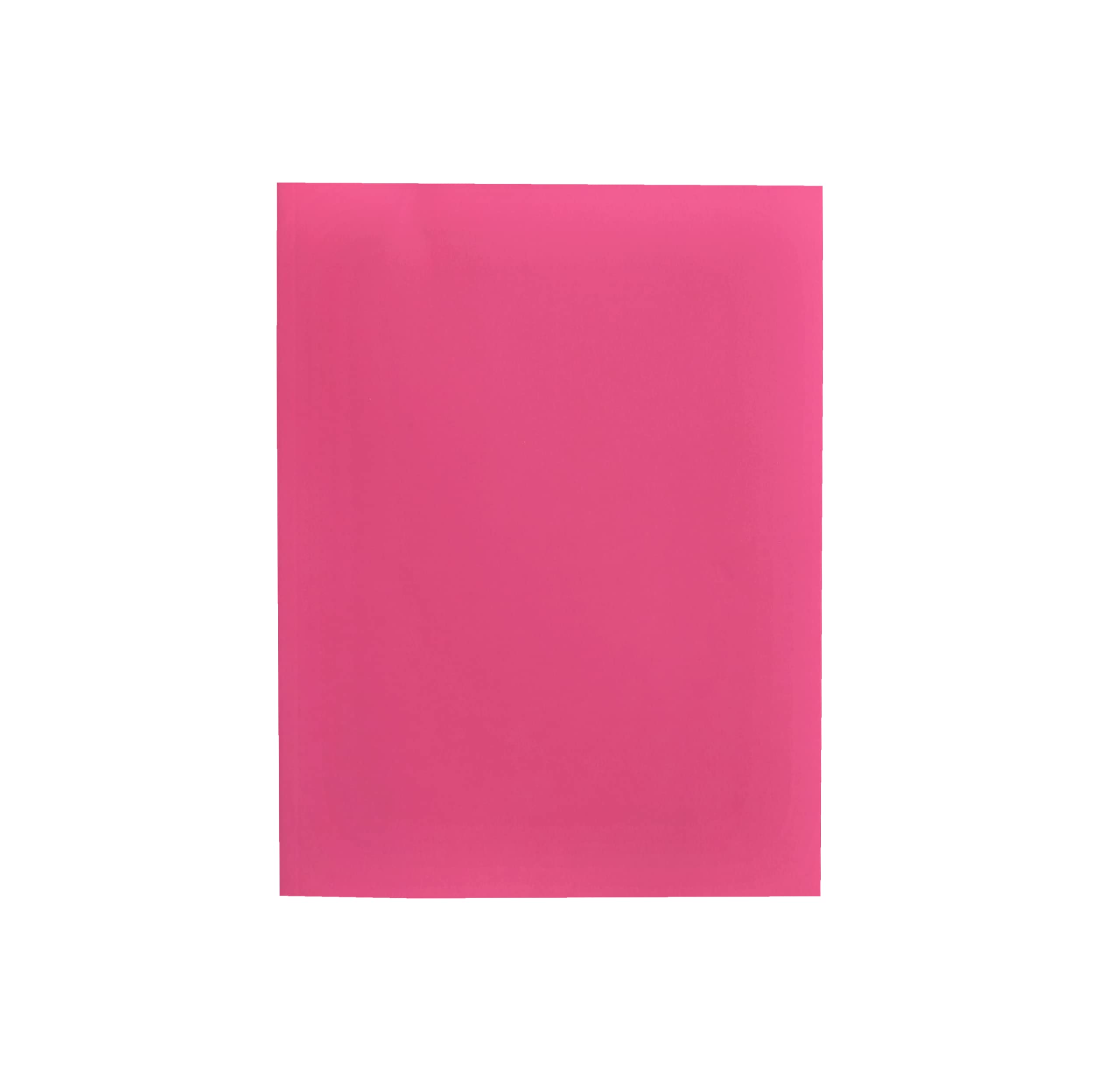 Alevar Bristol Simple Cardboard Folders, 200 g, Size 25 x 34 cm, Cyclamen Colour, Pack of 50