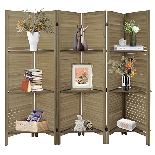 Babion 6 Panels Room Divider, Privacy Screen Room Dividers and Folding Privacy Screen, Room