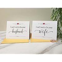 I Can't Wait to be Your Husband/Wife Card, Wedding Card to Future Husband, Wedding Day Card, Bride Groom Wedding Card